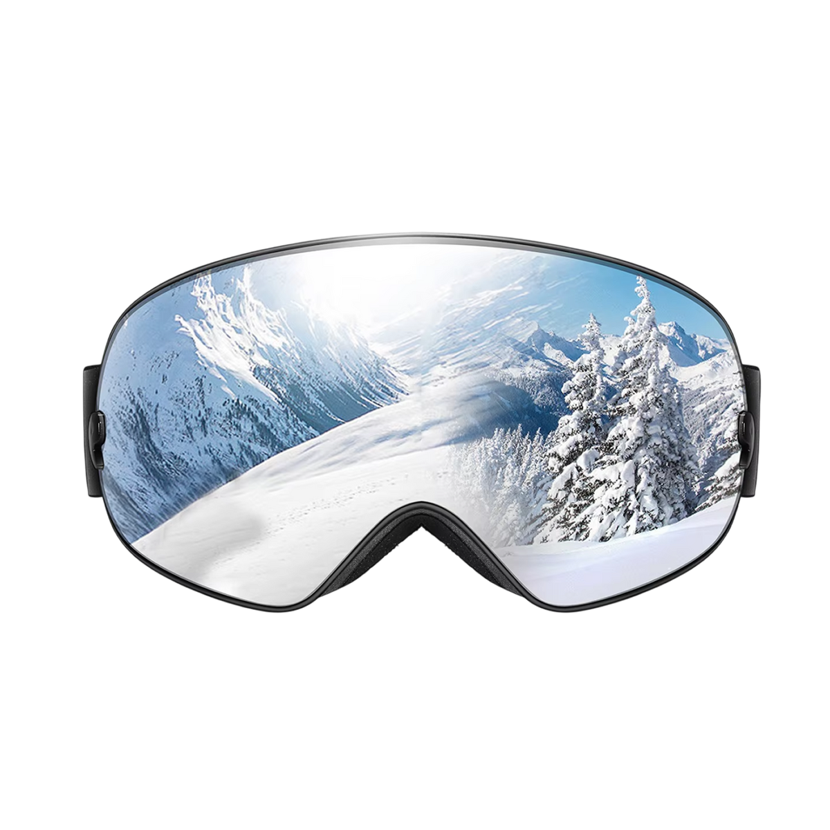 Masque de ski avec système antibuée et protection UV400, pour snowboard, ski et sports d’hiver, unisexe, sûr et offrant une vision claire | Sulvida