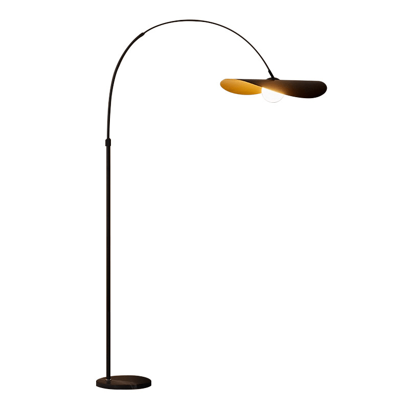Vloerlamp ijzer acryl LED zwart goud dimbaar 40×180-200cm sfeerverlichting wabi sabi design woonkamer | Sulvida