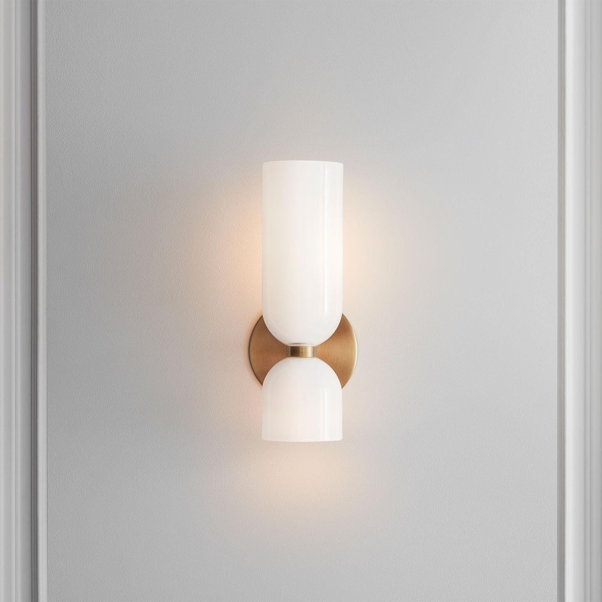 Glazen Wandlamp Metaal Modern Slaapkamer Woonkamer E12 Fitting Blauw Grijs Wit Sfeervolle Interieurverlichting | Sulvida