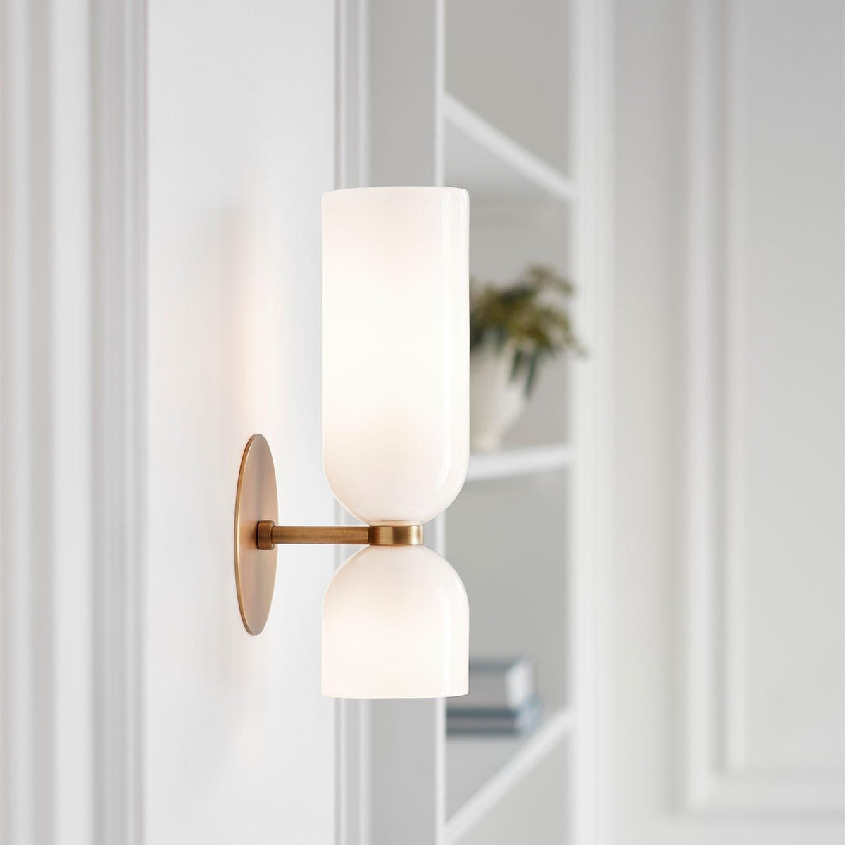 Glazen Wandlamp Metaal Modern Slaapkamer Woonkamer E12 Fitting Blauw Grijs Wit Sfeervolle Interieurverlichting | Sulvida