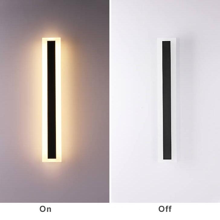 Lineaire LED Wandlamp Buiten Waterdicht Aluminium Gevelverlichting Dimbaar Acryl Modern 30-240cm Tuin Terras | Sulvida