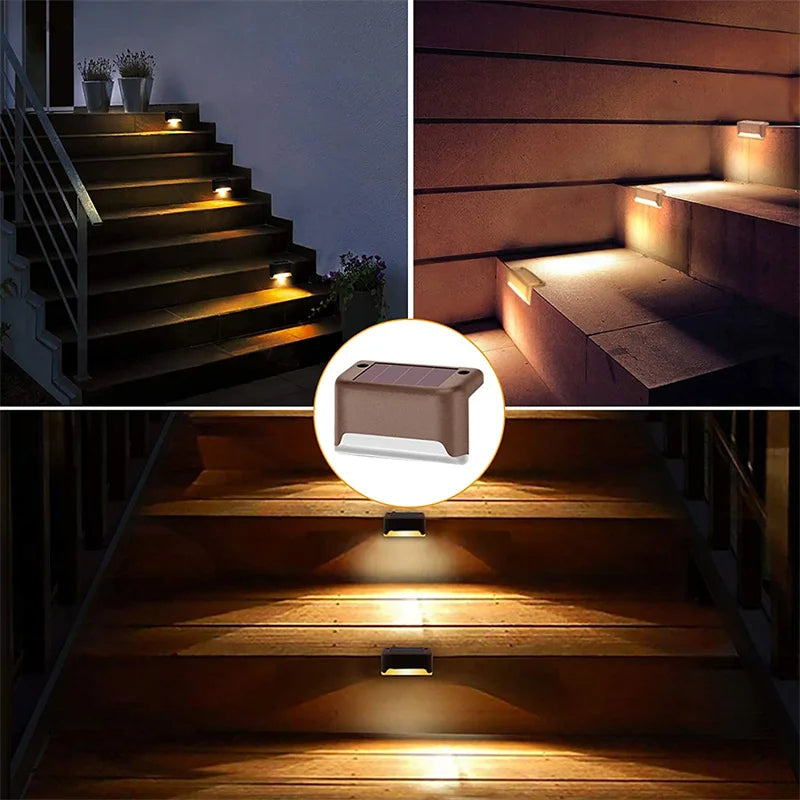 Zonne-energie Padverlichting Set 5 Stuks Warm Wit Waterdicht Solar LED Buitenlampen Tuinverlichting Terras Oprit Wandelpad Draadloos | Sulvida
