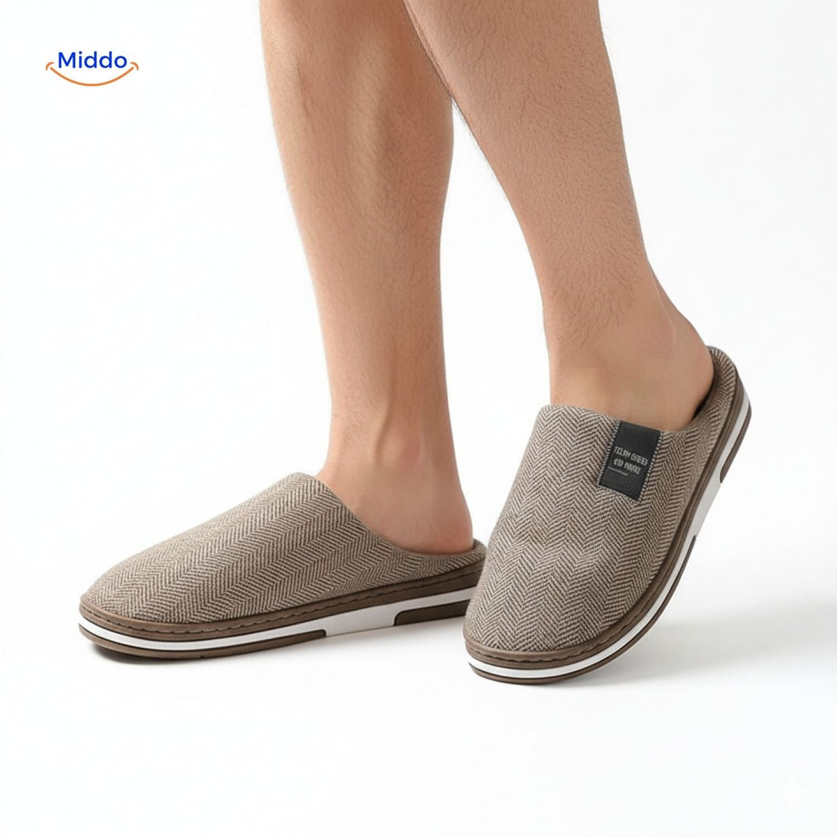 Pantoffels met zachte katoenen voering antislip TPR-zool warmtevast comfortabel huisschoeisel indoor | Sulvida