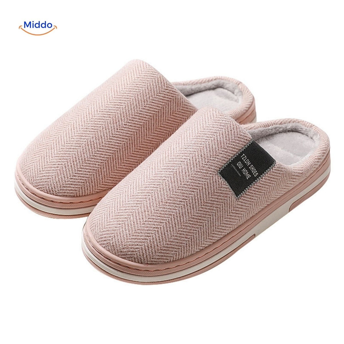 Pantoffels met zachte katoenen voering antislip TPR-zool warmtevast comfortabel huisschoeisel indoor | Sulvida