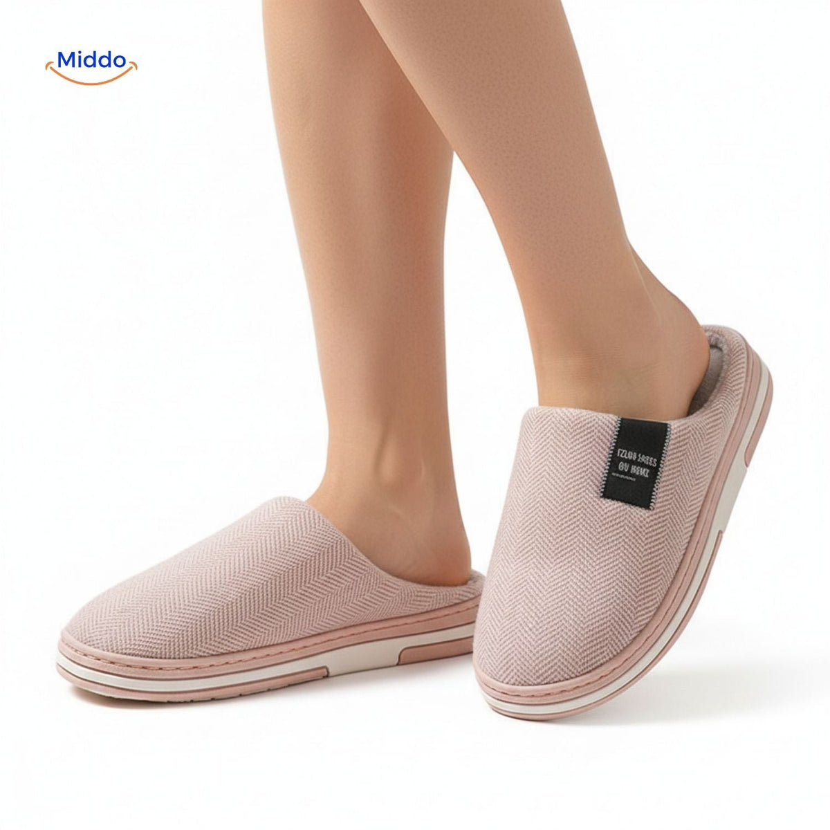 Pantoffels met zachte katoenen voering antislip TPR-zool warmtevast comfortabel huisschoeisel indoor | Sulvida