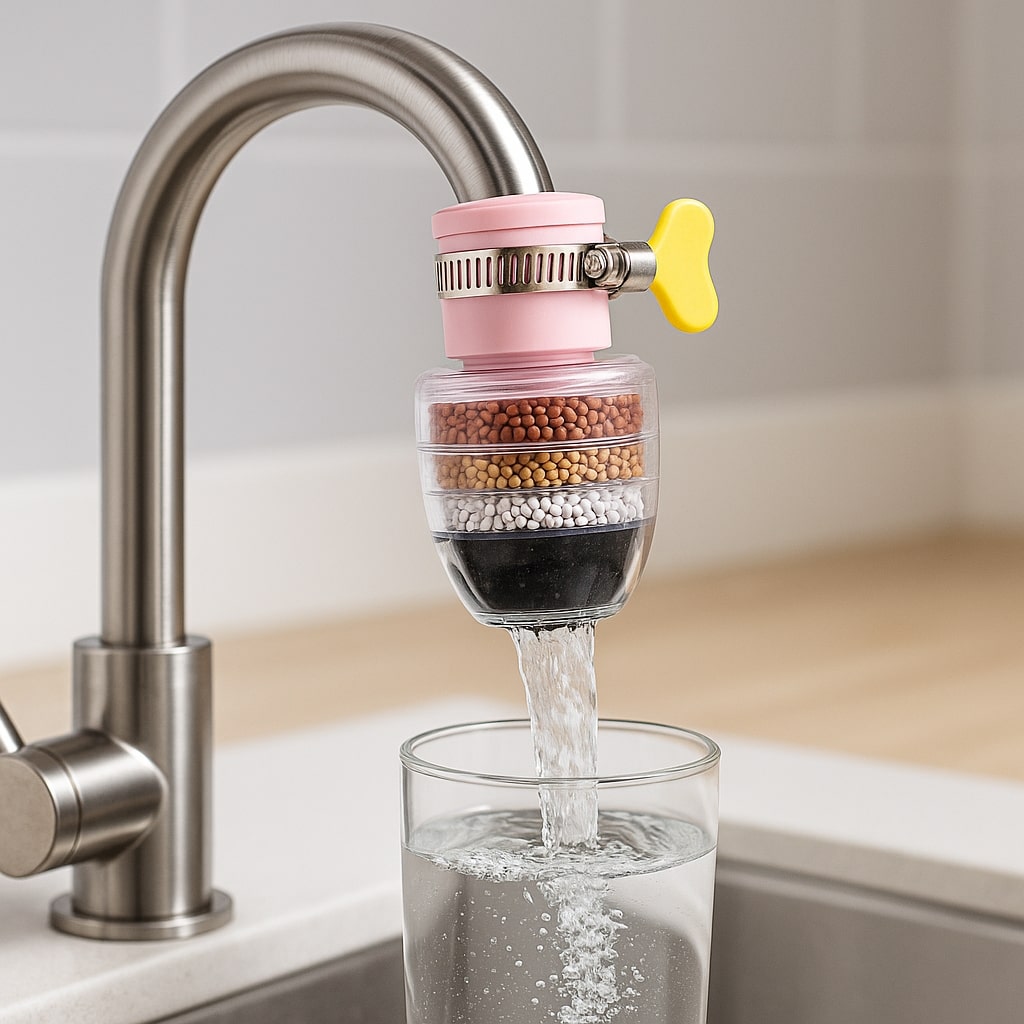 Kraanfilter voor Thuis Drinkwater | Meerfasefilter met Actieve Kool en Mineralen voor Helder Leidingwater | Sulvida