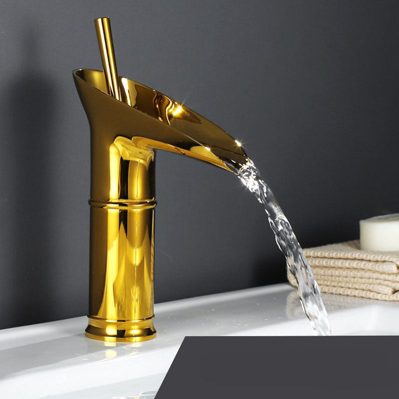 Kraan voor Wastafel Klassiek Vintage Messing Waterval Eengats Koud Water Antiek Badkamer Retro Nostalgisch | Sulvida