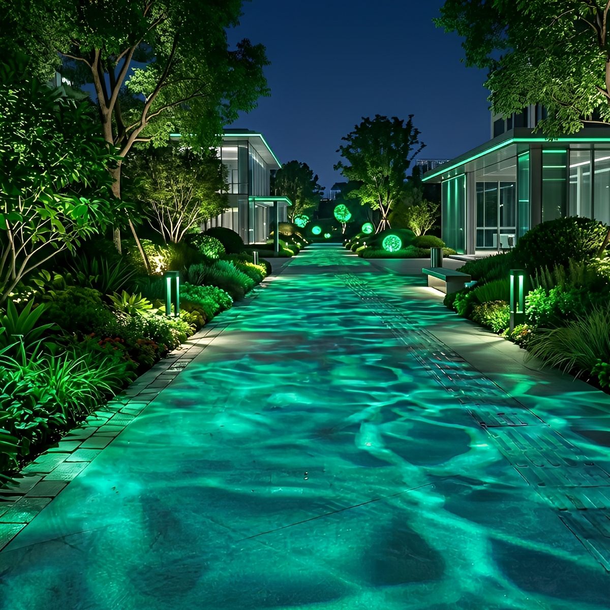 Buitenlamp Watereffect Projector Tuinverlichting Golfpatroon LED Spotlicht Verstelbaar Decoratief Sfeerlicht | Sulvida