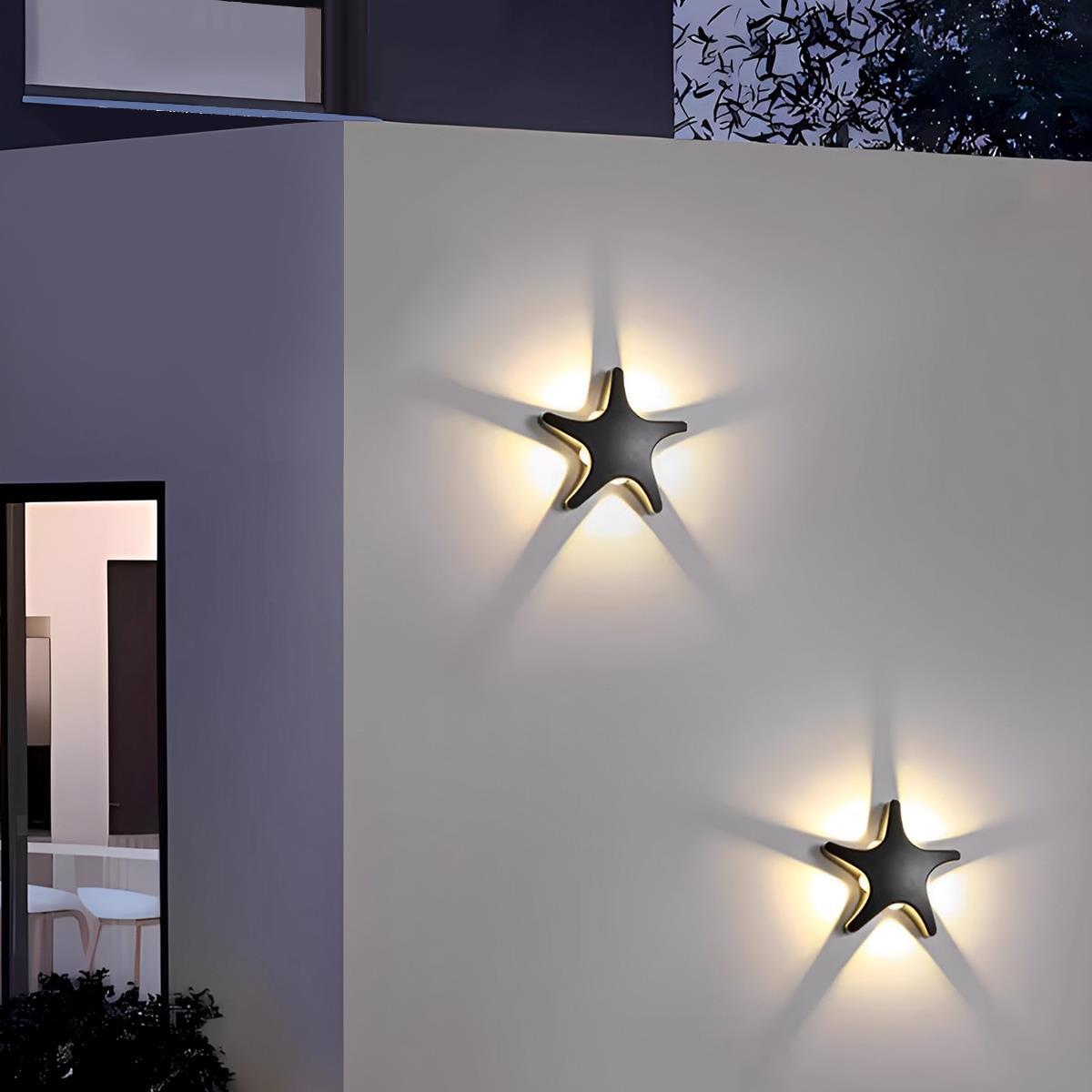 LED Wandlamp Buiten Waterdicht met Diermotieven Zwart Wit Vlinder Zeemeeuw Tuinverlichting Modern Geveldecoratie | Sulvida