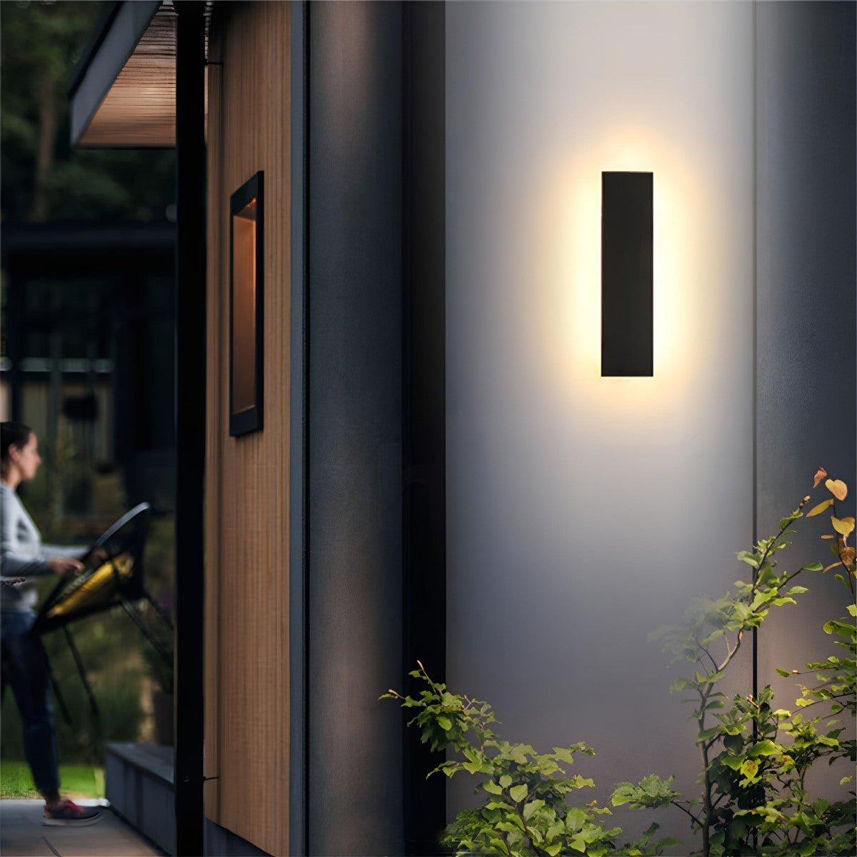 LED Buitenwandlamp Zwart Waterdicht IP65 Smal Design Modern Tuinverlichting Energiezuinig 485 Lumen Gevel | Sulvida