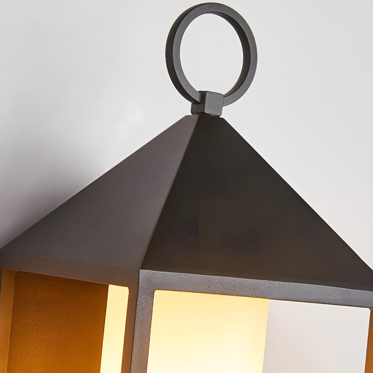 Buitenlamp Wandverlichting Zwart Rechthoekig Lantaarn IP65 Waterdicht LED E27 Buitenmuur Veranda Tuin | Sulvida