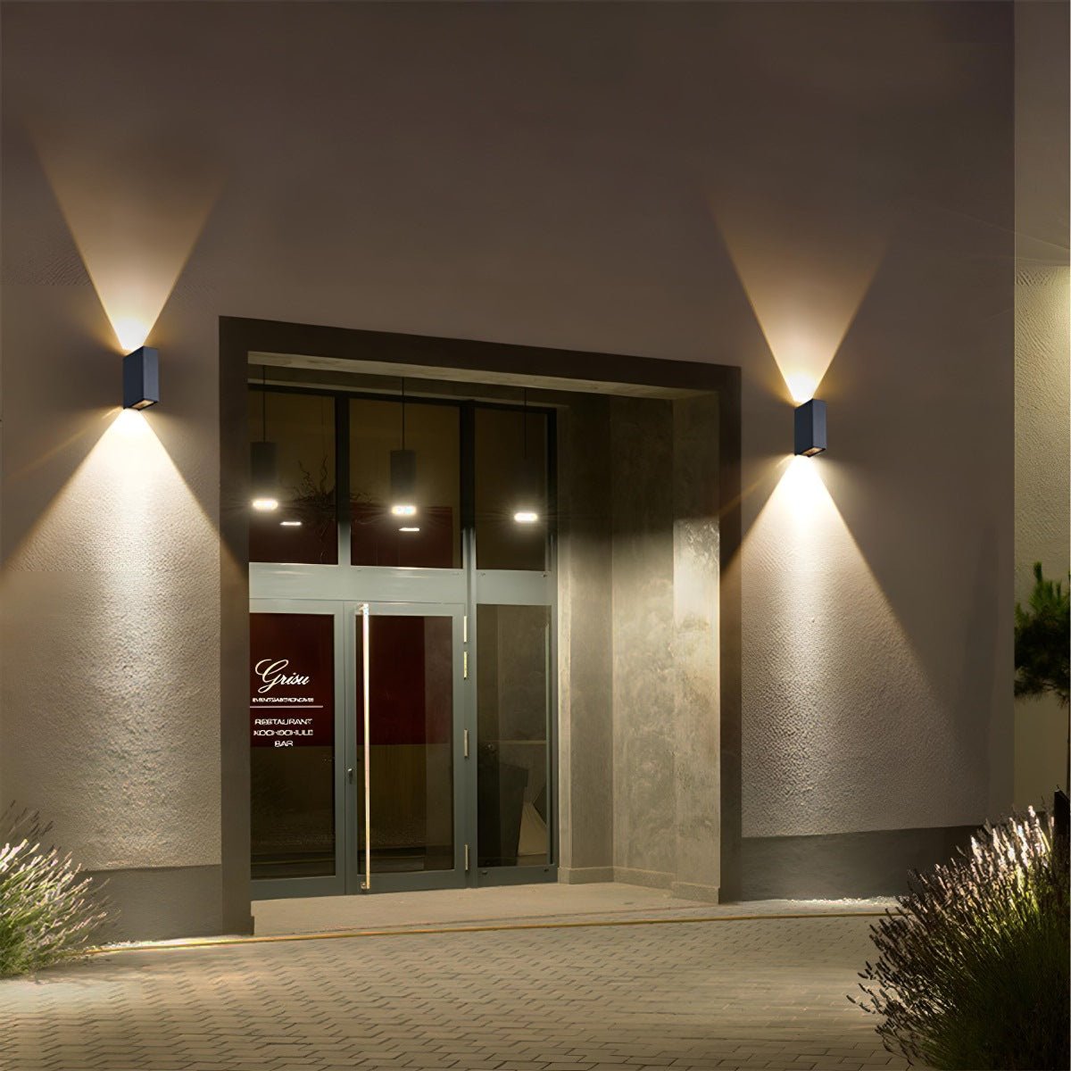LED Buitenwandlamp Zwart Waterdicht IP65 Up & Down Verlichting Gevel Muur Veranda Tuin Aluminium Design | Sulvida