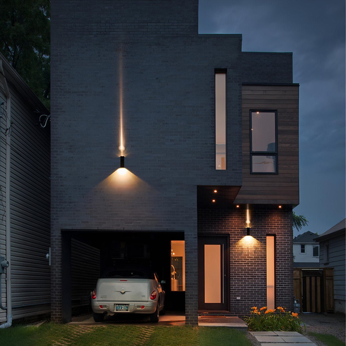 LED Buitenwandlamp Zwart Waterdicht IP65 Up & Down Verlichting Gevel Muur Veranda Tuin Aluminium Design | Sulvida