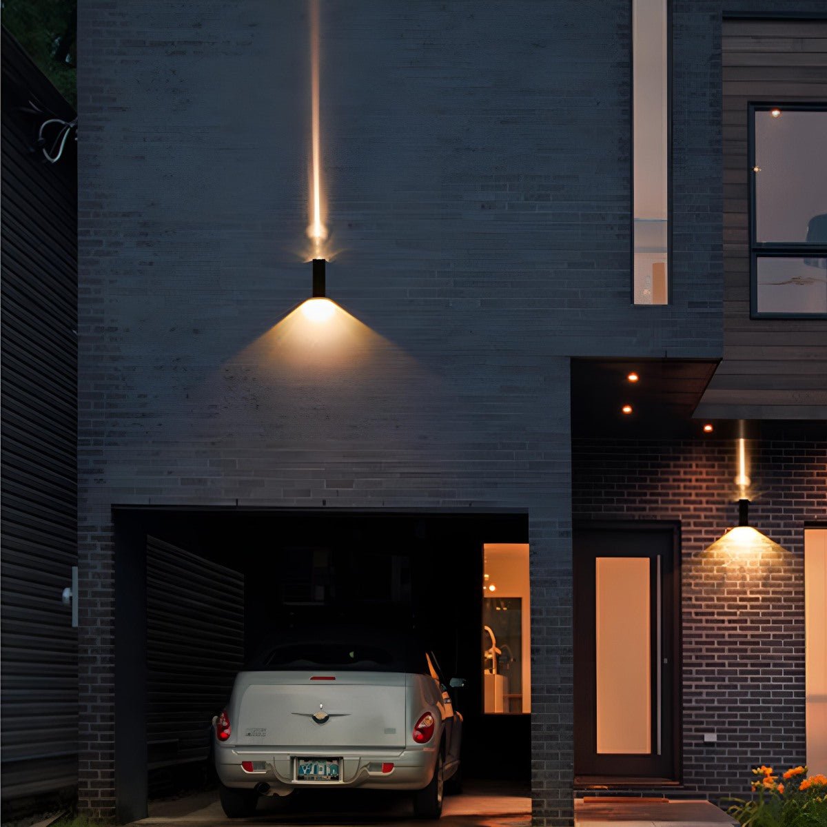 LED Buitenwandlamp Zwart Waterdicht IP65 Up & Down Verlichting Gevel Muur Veranda Tuin Aluminium Design | Sulvida