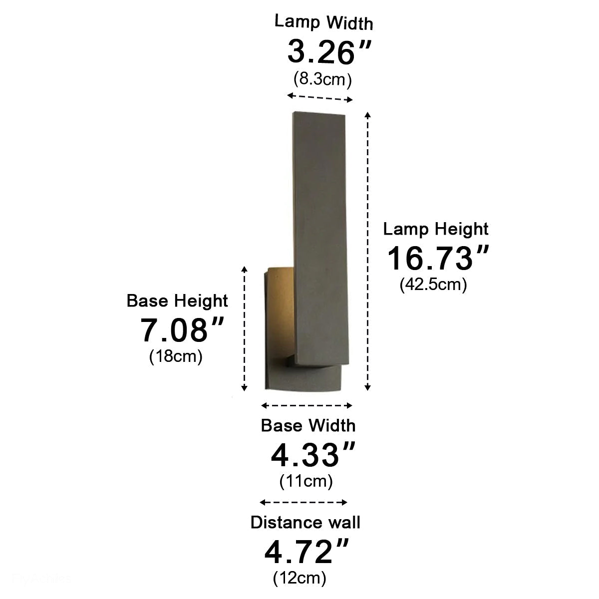 Aluminium Buitenwandlamp Zwart Rechthoekig LED Waterdicht IP54 Verlichting voor Voordeur Terras en Tuin | Sulvida
