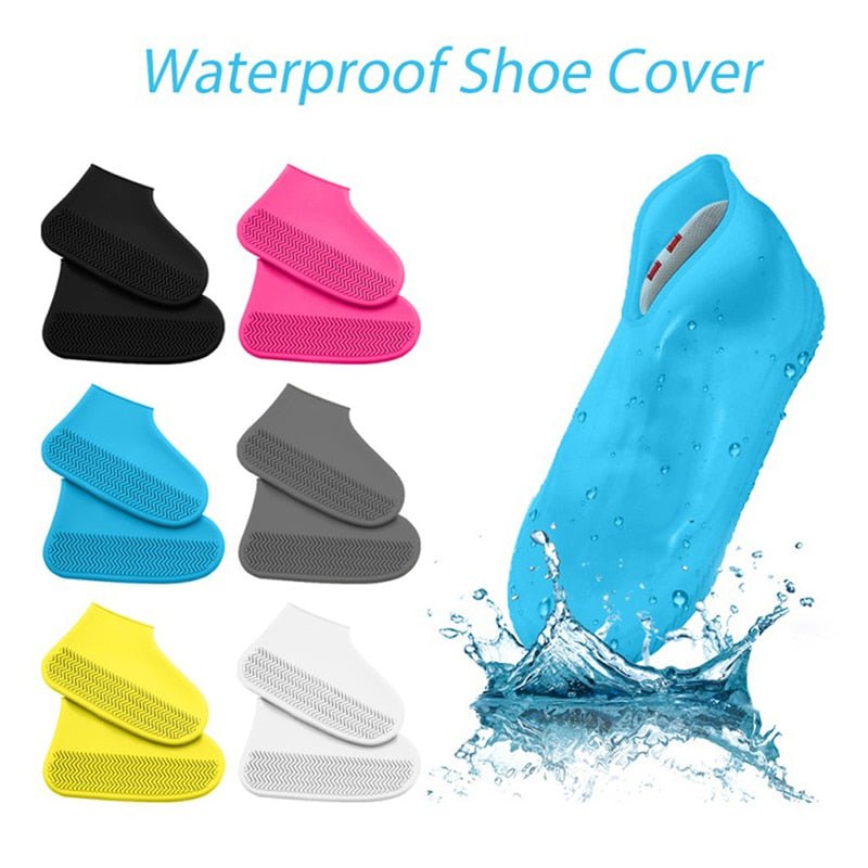 Surchaussures imperméables en silicone, réutilisables, protection contre la pluie, antidérapantes, pour activités extérieures et randonnée | Sulvida
