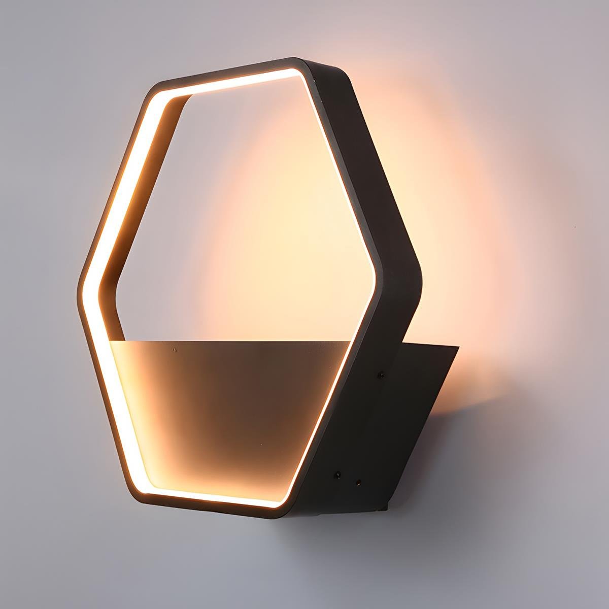 Wandlamp Buiten met Plantenbak Solar LED Zwart Waterdicht RVS Tuinverlichting Gevelverlichting Decoratief | Sulvida
