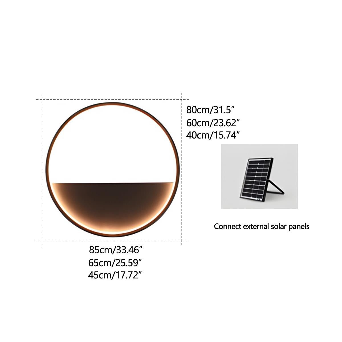 Wandlamp Buiten met Plantenbak Solar LED Zwart Waterdicht RVS Tuinverlichting Gevelverlichting Decoratief | Sulvida