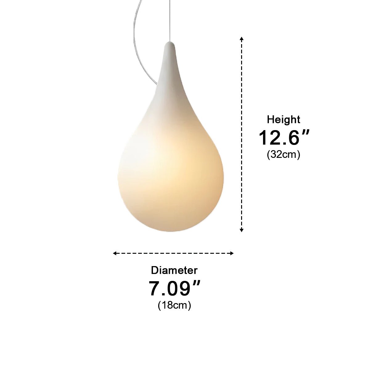 LED Hangverlichting Druppelvorm Waterdicht IP65 Sfeerlicht voor Tuin Terras Binnenplaats Buiten Sfeerverlichting | Sulvida