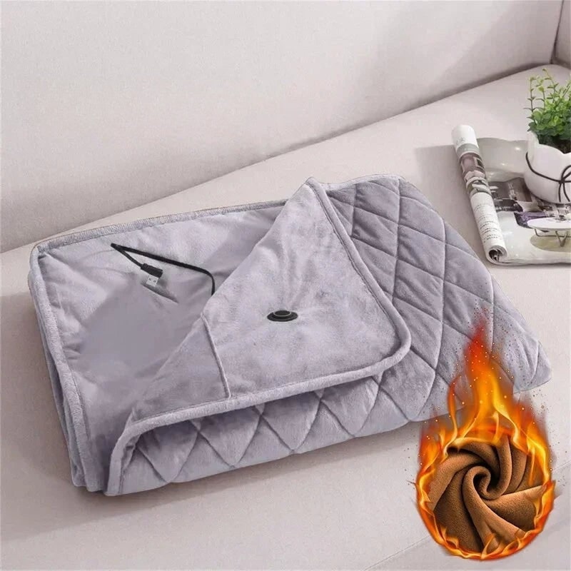 Verwarmbare Deken USB Omslagontwerp Zachte Pluche Fleece Draagbaar Warmte Wearable Blanket Comfortabel | Sulvida