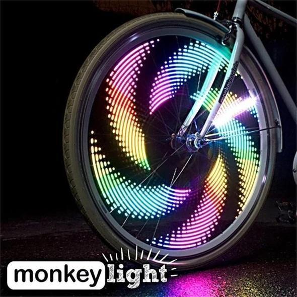 LED Fietsspaakverlichting 32 Patronen Regenboog Wielverlichting Batterij Waterdicht 20 inch Fietsaccessoire | Sulvida