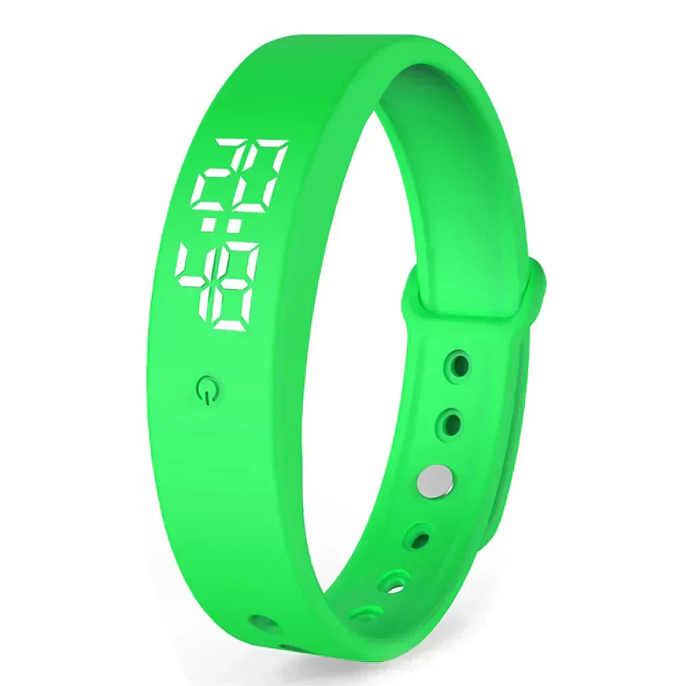 Digitaal Sporthorloge Waterdicht met Trilalarm Siliconen Band LED Display Vibratiewaarschuwing Hardlopen | Sulvida