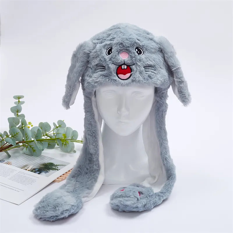 Interactieve Knuffelpet met Bewegende Oren – Pluche Muts Dieren Cosplay Accessoire voor Kinderen & Volwassenen | Sulvida