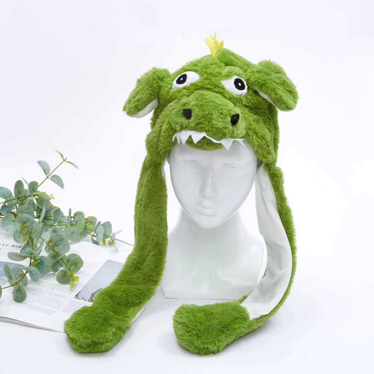 Interactieve Knuffelpet met Bewegende Oren – Pluche Muts Dieren Cosplay Accessoire voor Kinderen & Volwassenen | Sulvida