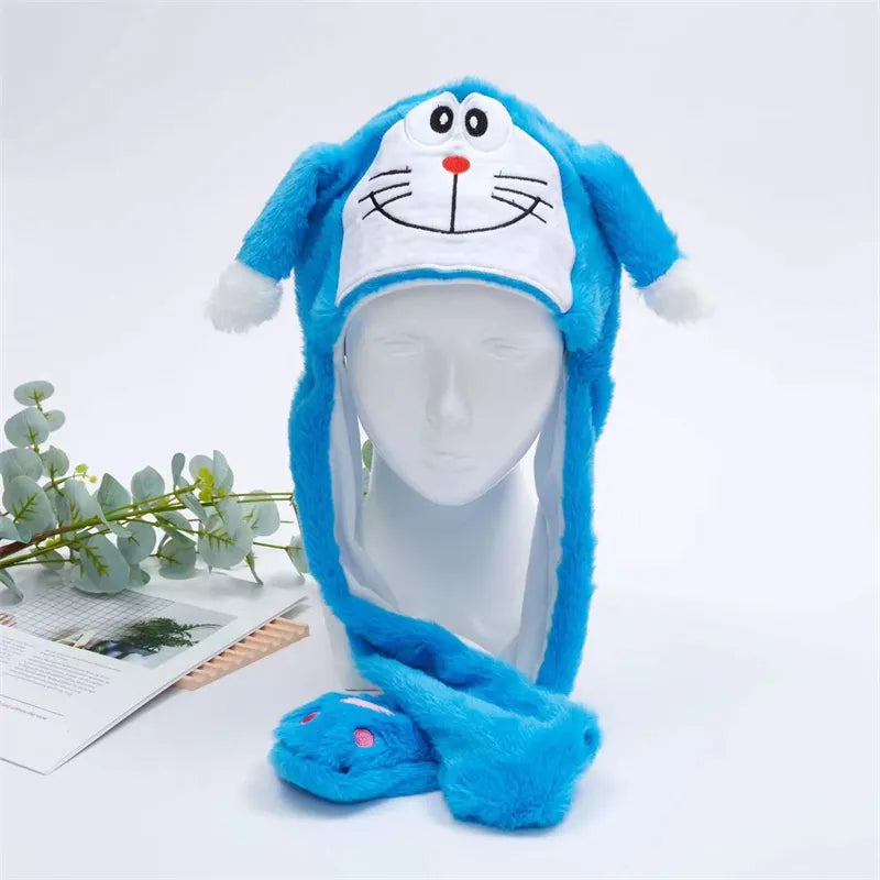 Interactieve Knuffelpet met Bewegende Oren – Pluche Muts Dieren Cosplay Accessoire voor Kinderen & Volwassenen | Sulvida