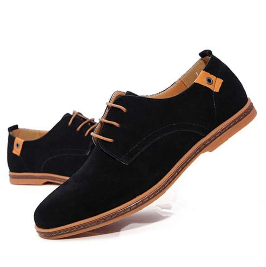 Herenschoenen Vegansuède Oxford Veters Casual Klassiek Cognac Bruin Groen Grijs Stijlvol Comfortabel | Sulvida