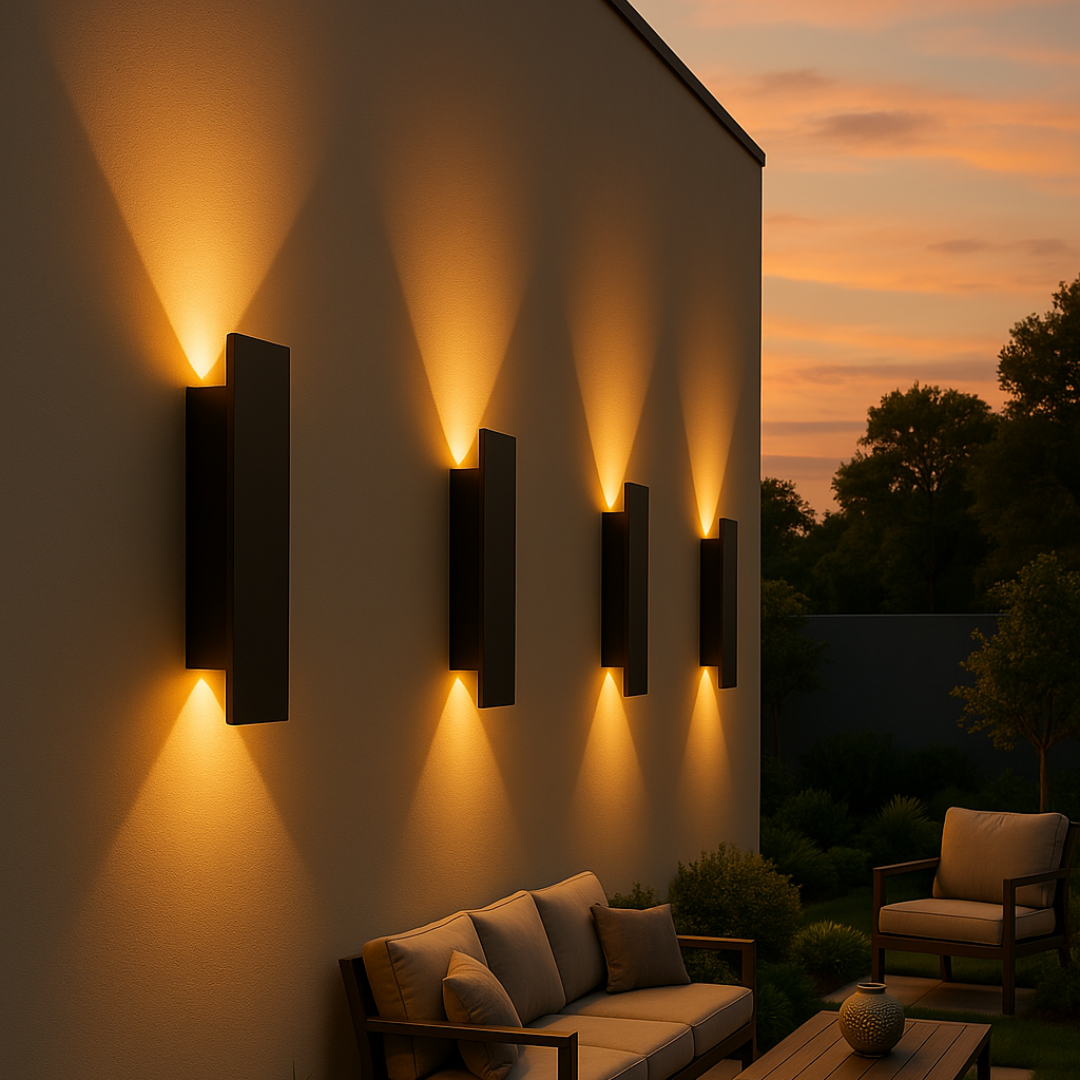 LED Wandlamp Buiten Waterbestendig IP65 Aluminium Gevelverlichting Tuinverlichting 4 Afmetingen Modern Design | Sulvida