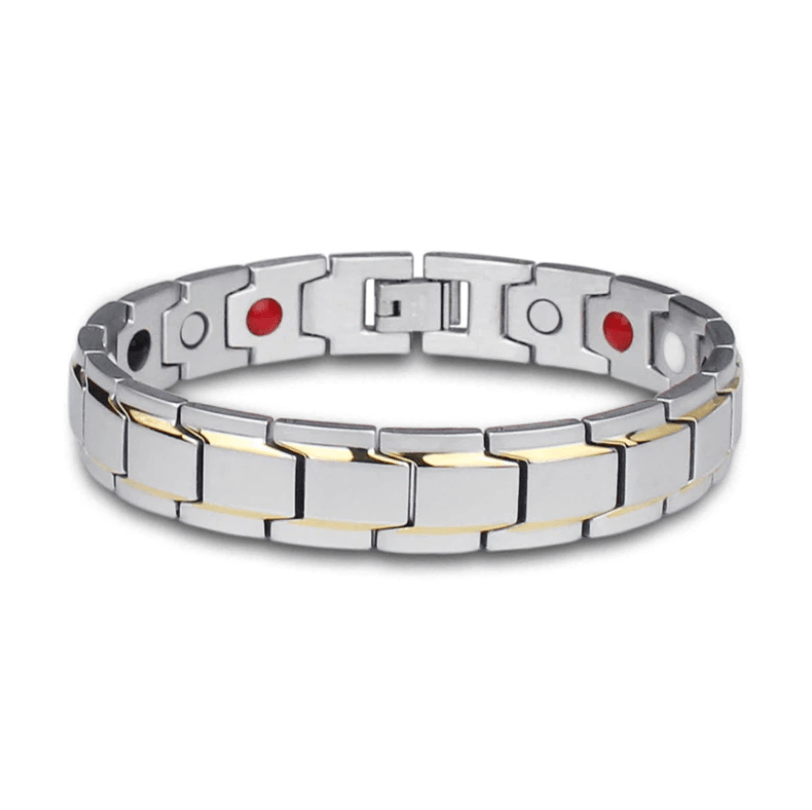Magnetische Armband RVS Heren en Dames Gezondheidssieraad met Bio-Actieve Magneten en Infrarood Therapie | Sulvida