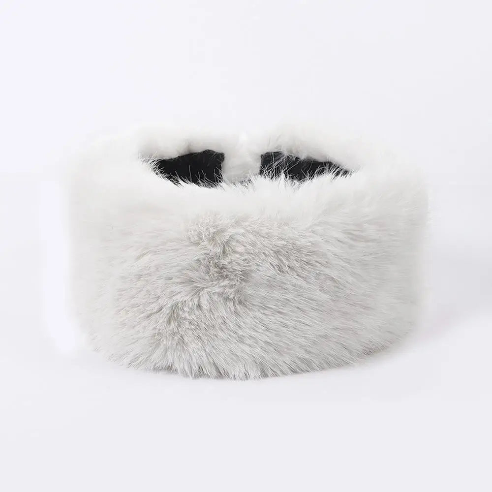 Fluffy Hoofdband Nepbont Oorwarmers Elastisch Winter Accessoire voor Dames Unisex Zacht Elegant Warm Comfortabel | Sulvida