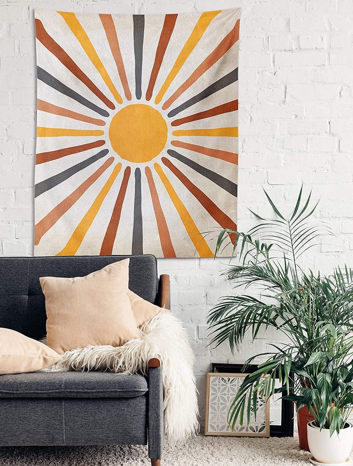 Boho Wandkleed Zon Cover Me With Sunshine Katoen Polyester 75x75 cm 150x130 cm Wandtextiel Woondecoratie | Sulvida