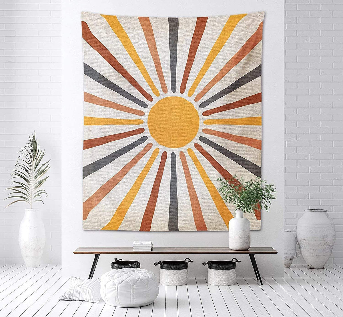 Boho Wandkleed Zon Cover Me With Sunshine Katoen Polyester 75x75 cm 150x130 cm Wandtextiel Woondecoratie | Sulvida
