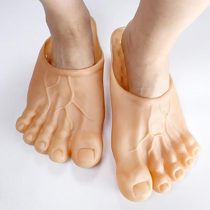 Realistische Teenslipper Huidskleur Unisex – Grappige Voetslippers voor Strand, Feest & Verkleedpartij | Sulvida