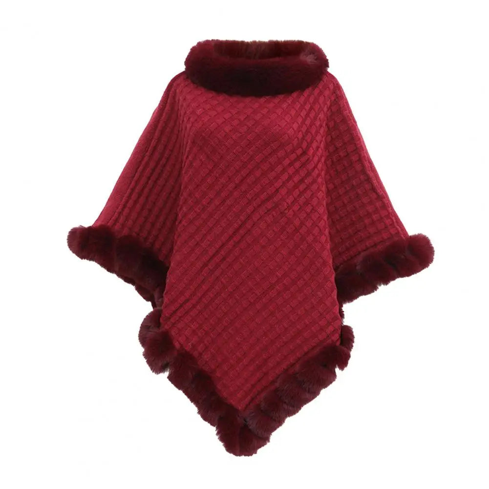 Nepbonten Omslagdoek voor Dames Elegante Winter Shawl met Losse Pasvorm Tijdloos Design Luxe Stola Warm | Sulvida