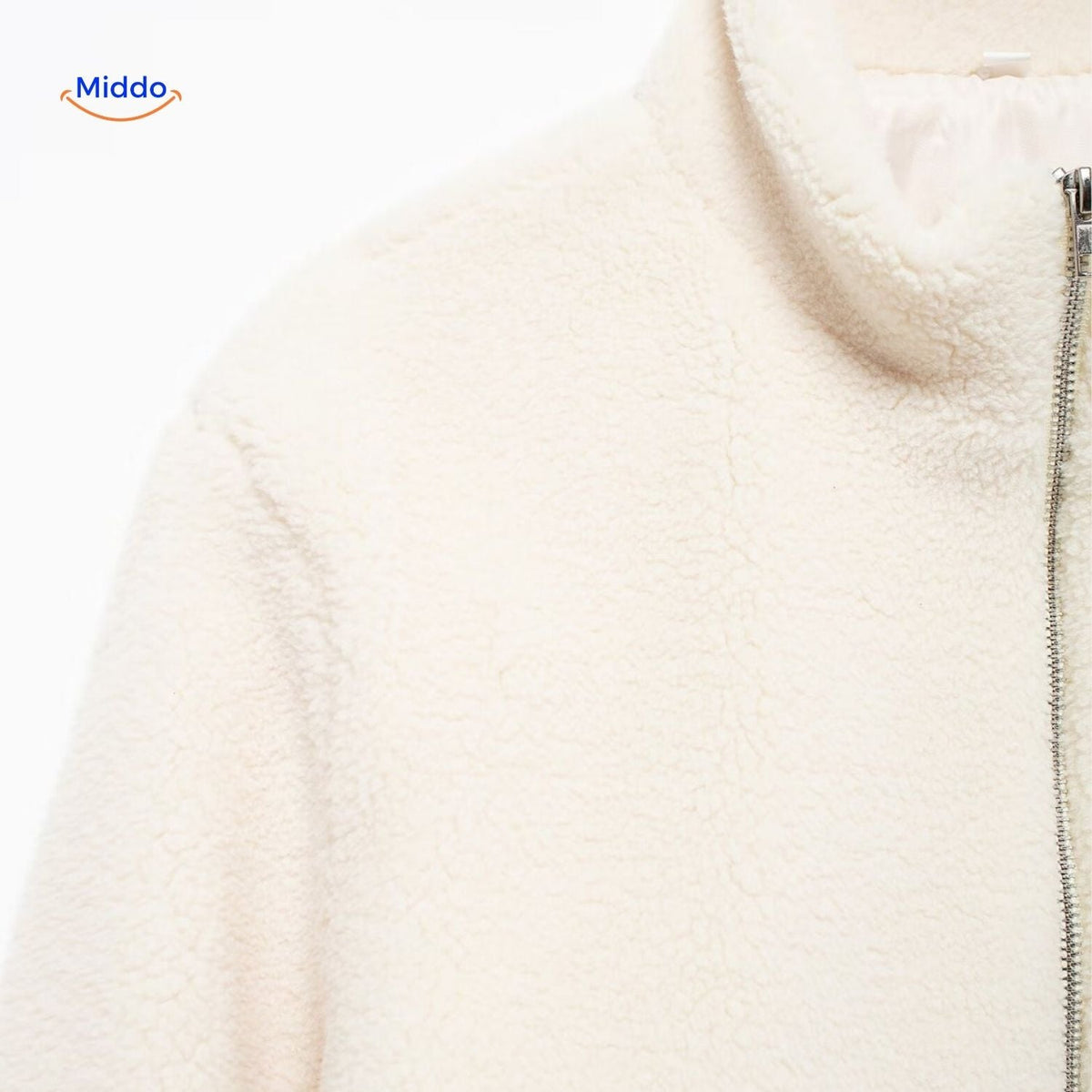 Teddy Fleece Jas Dames Hoogkraag Lamswol Winterjas Warm Oversized Soft Touch Comfortabel Pluche Teddy Coat | Sulvida