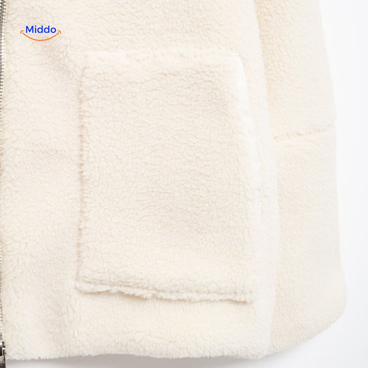 Teddy Fleece Jas Dames Hoogkraag Lamswol Winterjas Warm Oversized Soft Touch Comfortabel Pluche Teddy Coat | Sulvida