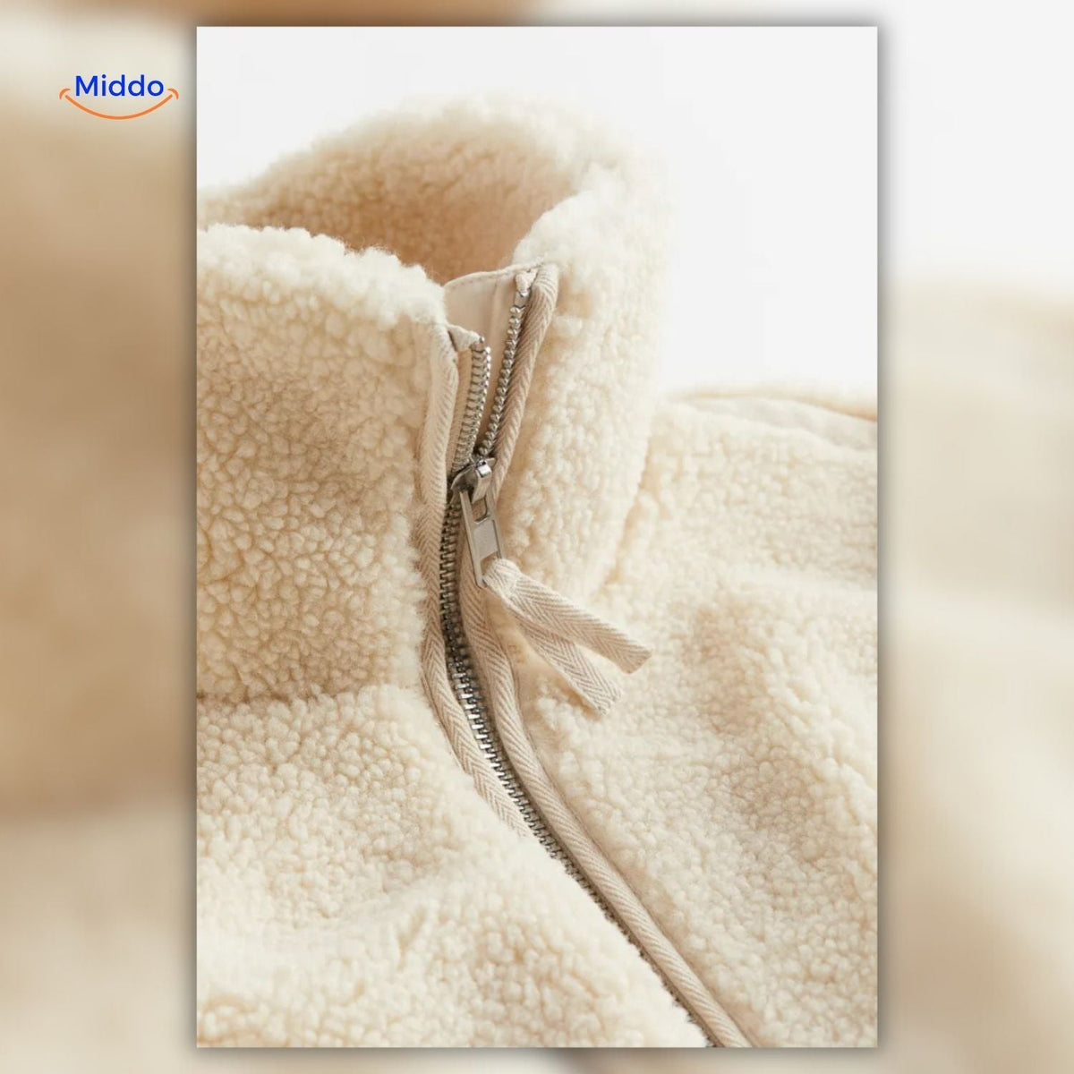 Teddy Fleece Jas Dames Hoogkraag Lamswol Winterjas Warm Oversized Soft Touch Comfortabel Pluche Teddy Coat | Sulvida