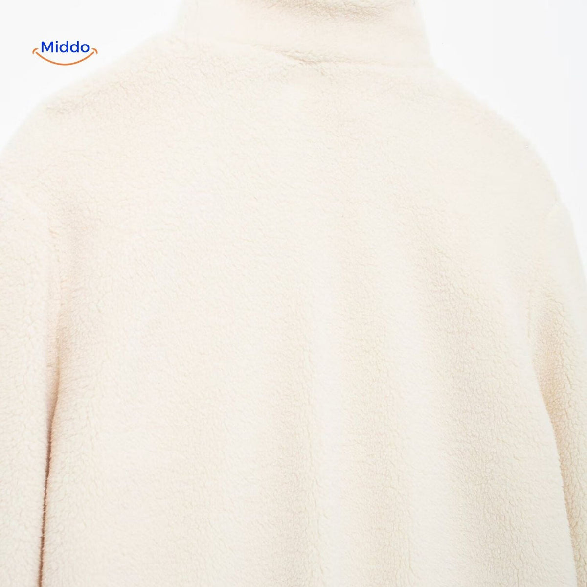 Teddy Fleece Jas Dames Hoogkraag Lamswol Winterjas Warm Oversized Soft Touch Comfortabel Pluche Teddy Coat | Sulvida