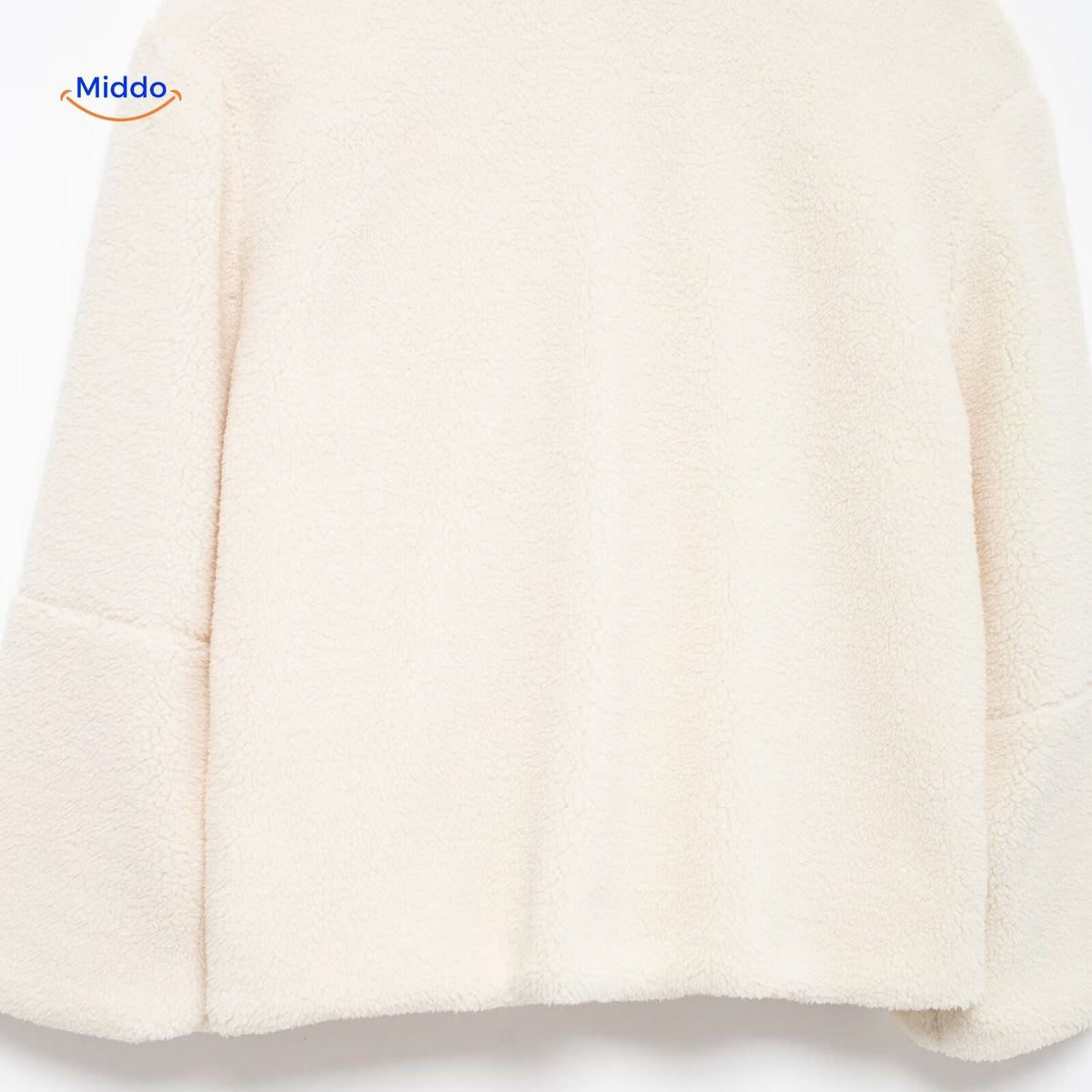 Teddy Fleece Jas Dames Hoogkraag Lamswol Winterjas Warm Oversized Soft Touch Comfortabel Pluche Teddy Coat | Sulvida