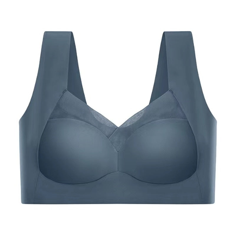Comfortabele Dames BH Zonder Beugel Zacht Ondersteunend Draadloos Elastisch Stretch Cup Naadloos L-3XL | Sulvida