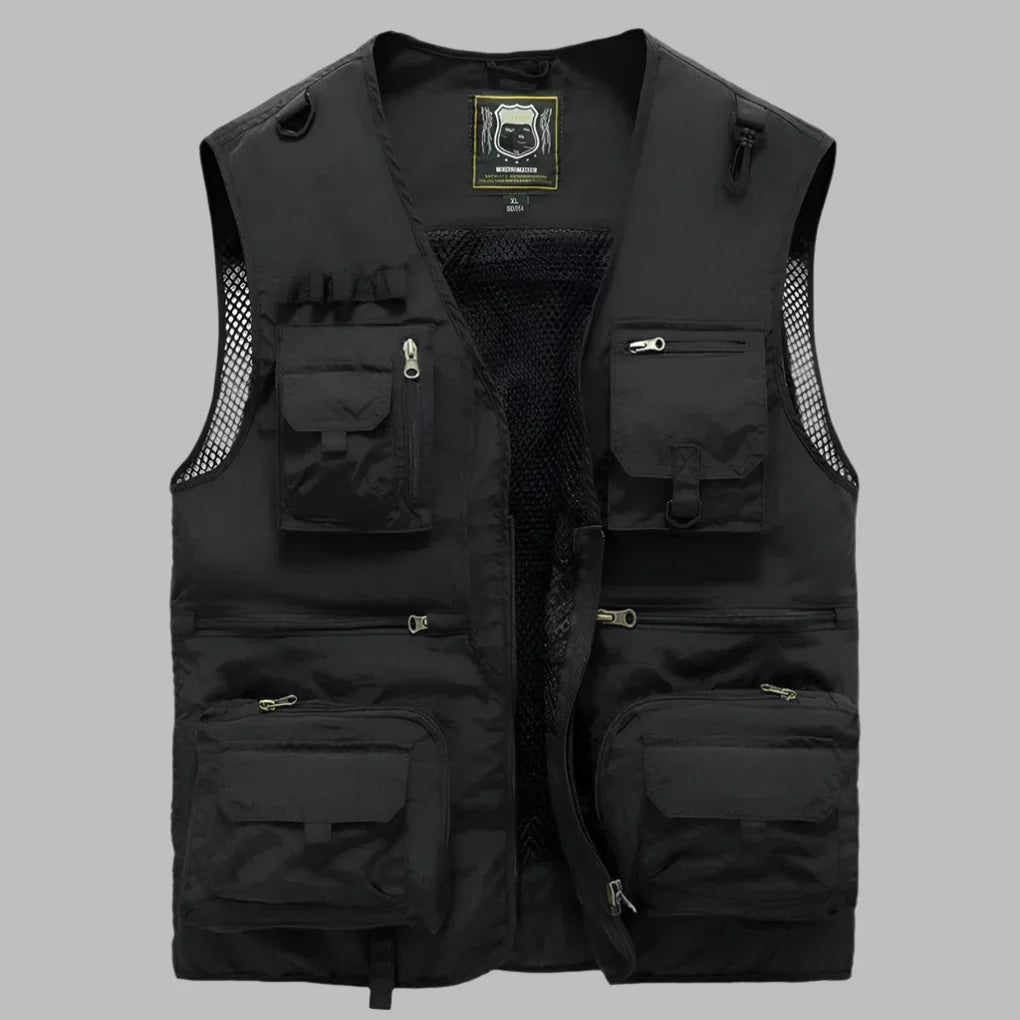 Dames Multi-Pocket Zomervest Outdoor Lichtgewicht Standkraag Waterafstotend Functioneel Wandelvest Ademend | Sulvida