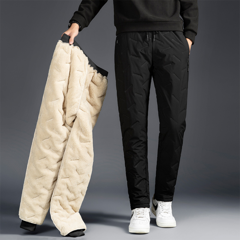 Thermische Winterbroek voor Dames Waterproof Zwart Grijs Warm Outdoorbroek met Rits Zakken Wandelen Skiën | Sulvida