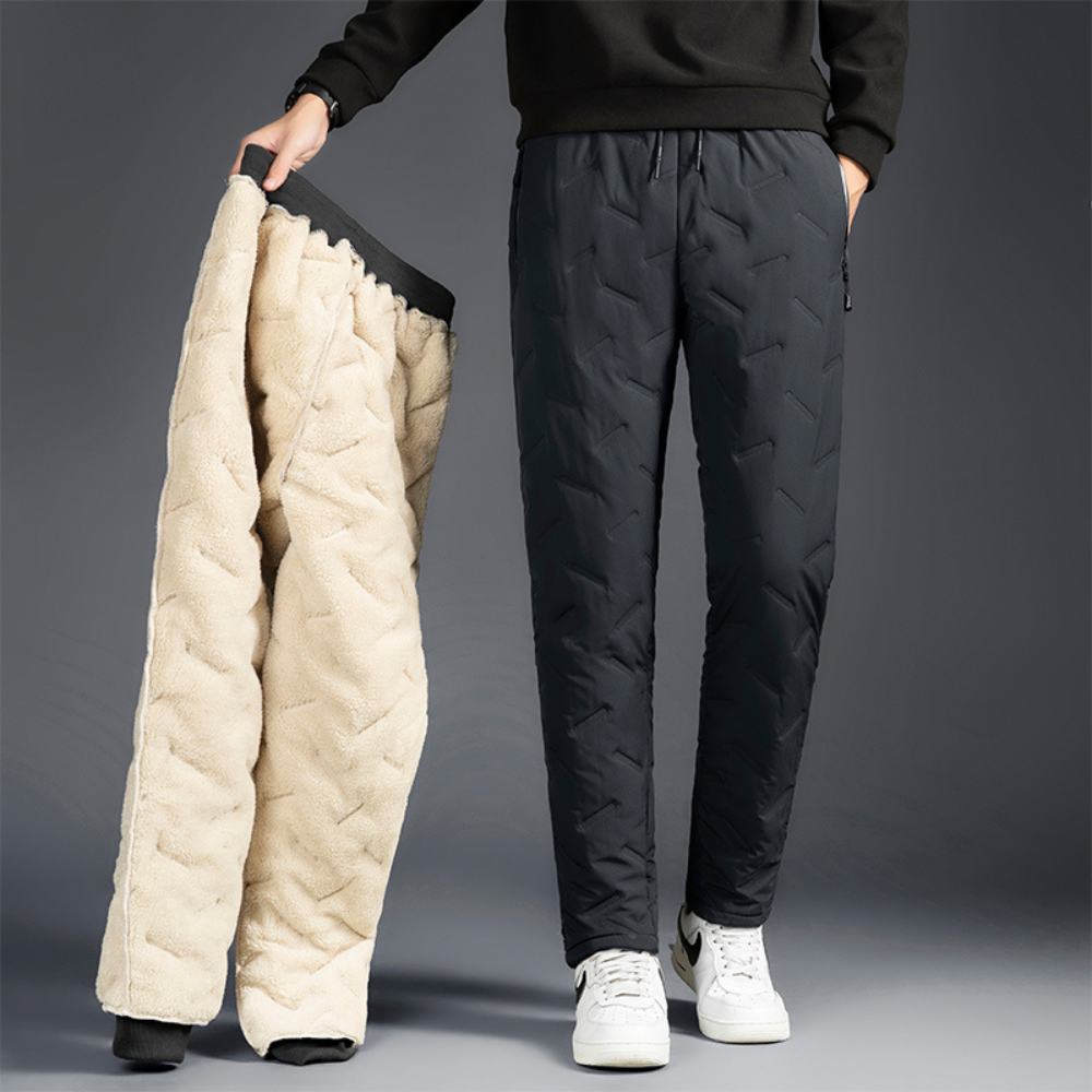 Thermische Winterbroek voor Dames Waterproof Zwart Grijs Warm Outdoorbroek met Rits Zakken Wandelen Skiën | Sulvida