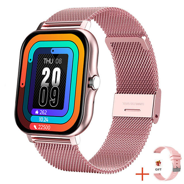 Elegante Fitness Smartwatch voor Dames met Gezondheidsfuncties Stappenteller Slaapmonitor Hartslagmeter | Sulvida