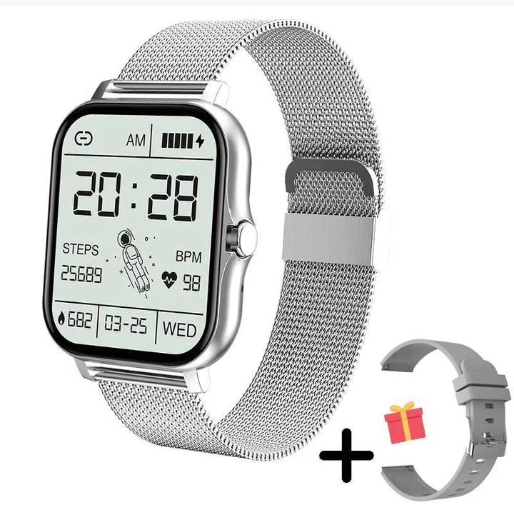 Elegante Fitness Smartwatch voor Dames met Gezondheidsfuncties Stappenteller Slaapmonitor Hartslagmeter | Sulvida