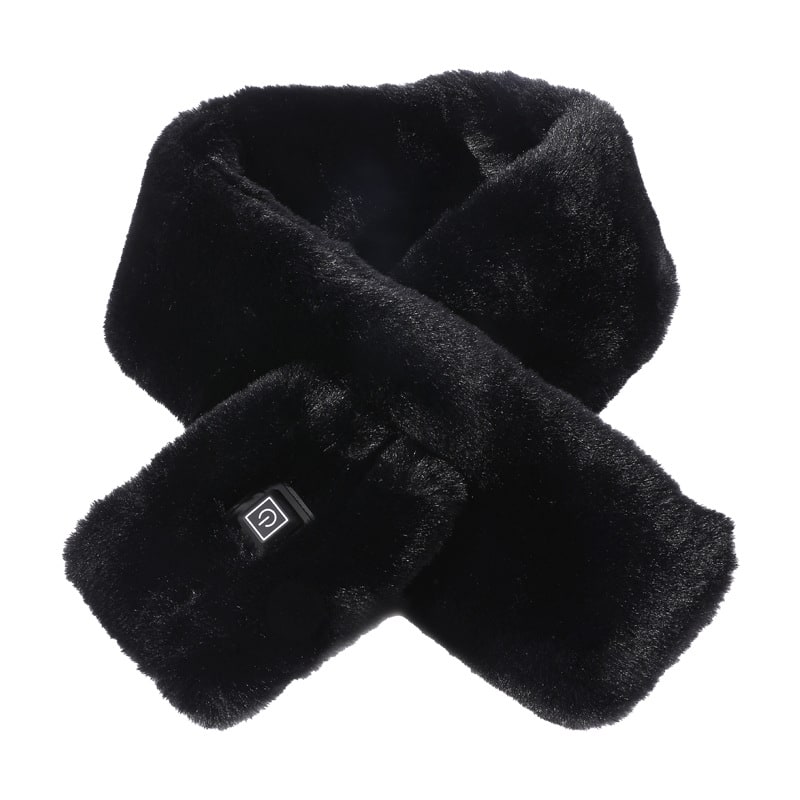 Verwarmbare Sjaal met Imitatiebont USB Elektrisch Nekwarmer 3 Temperatuurstanden Koudweer Dames Heren | Sulvida