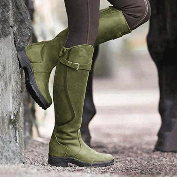Waterdichte Dames Wandellaarzen Zwart Bruin Groen Paars Herfst Winter Outdoor Stevige Trekking Schoenen | Sulvida
